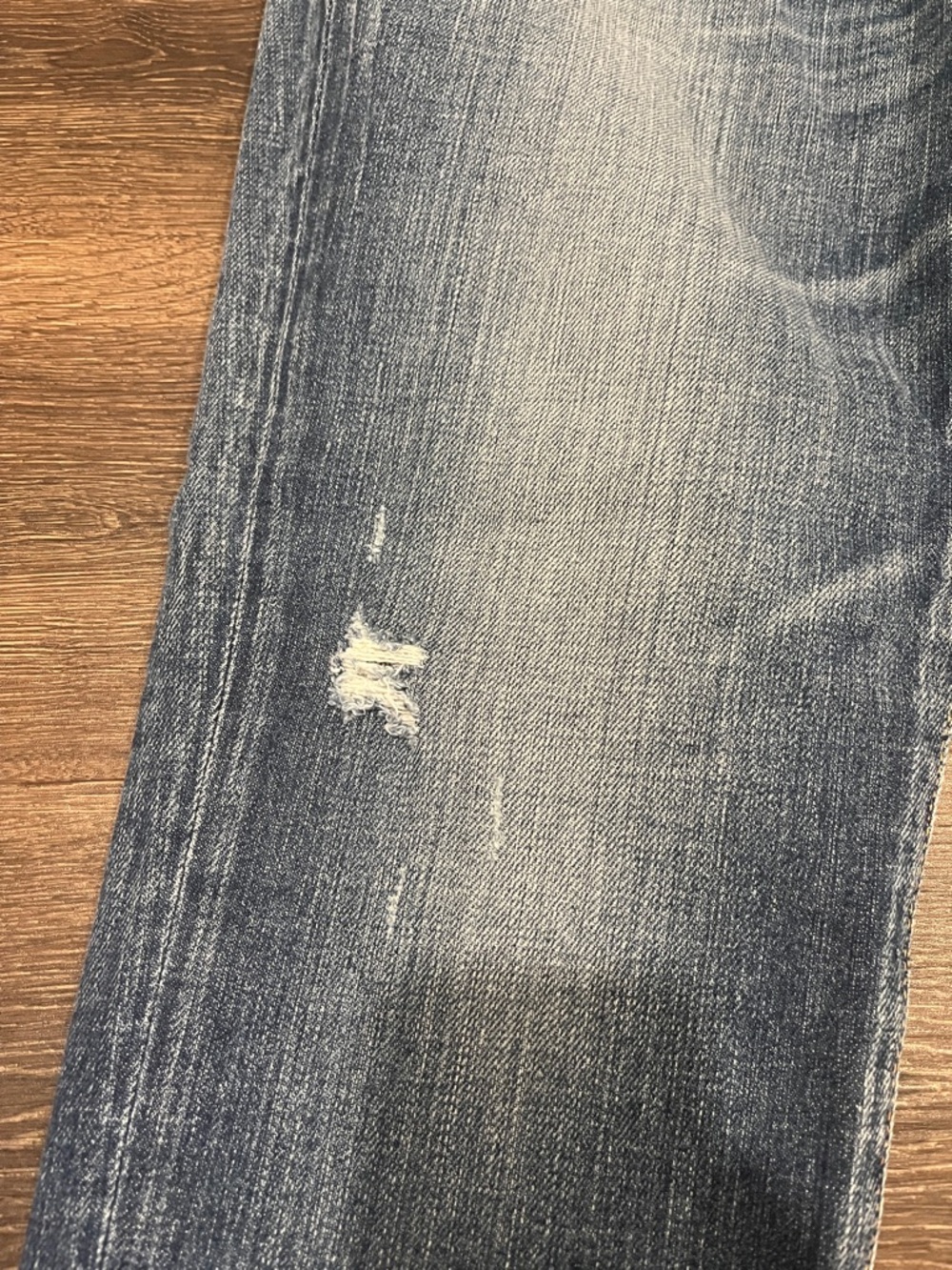 Moussy Slim Straight Faded Blue Jeans - Picture 2 of 7